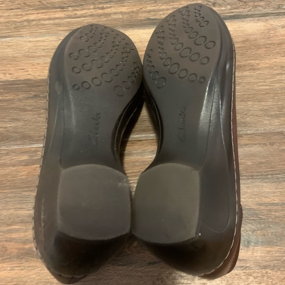 Clarks Brown Leather Leather shoes size 8.5 M - Picture 6 of 8